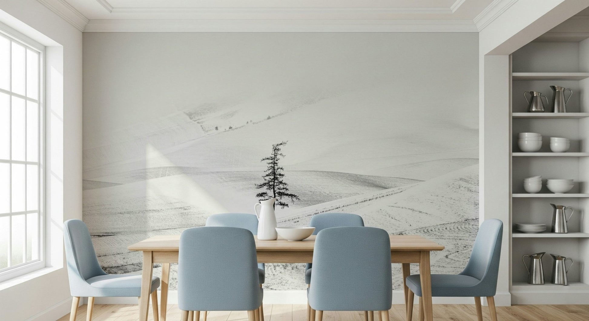 A high-quality minimalist wall mural for walls.