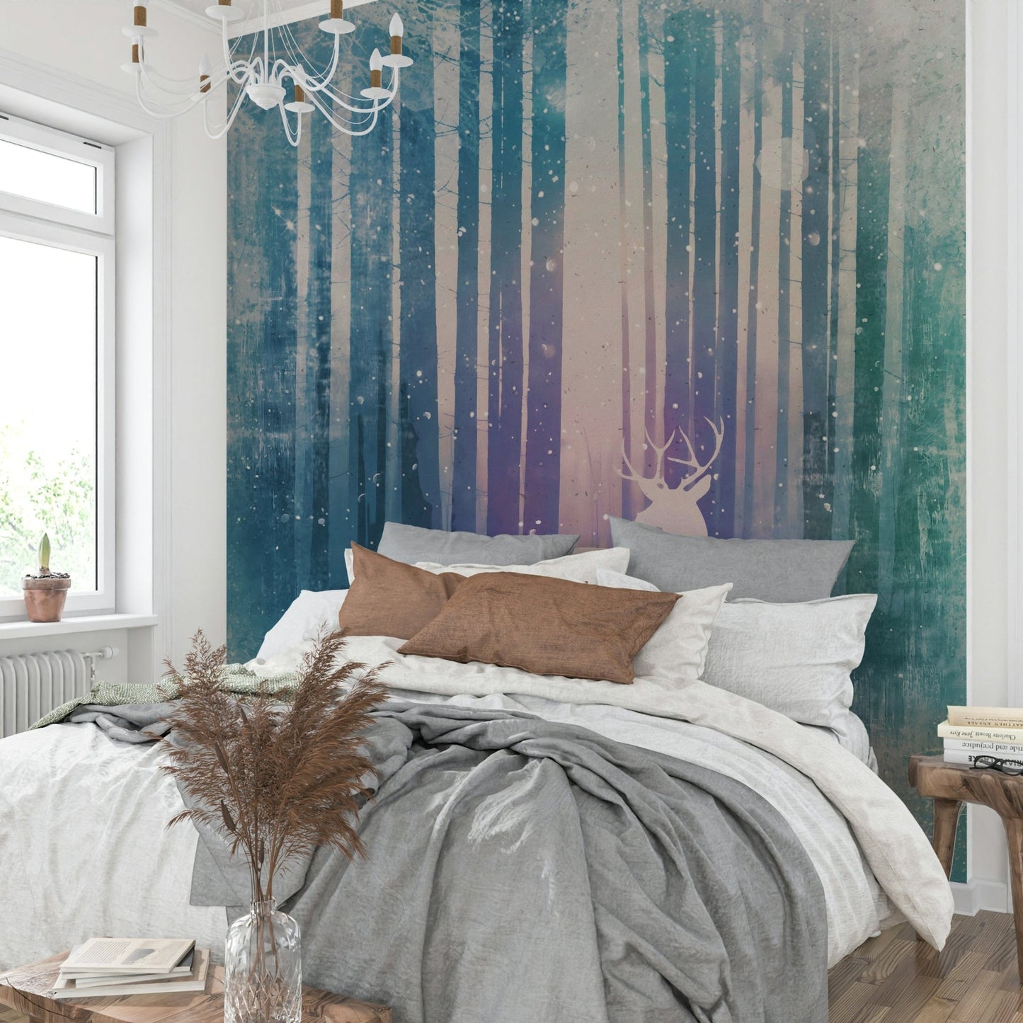 Silent Winter Woods Wall Mural