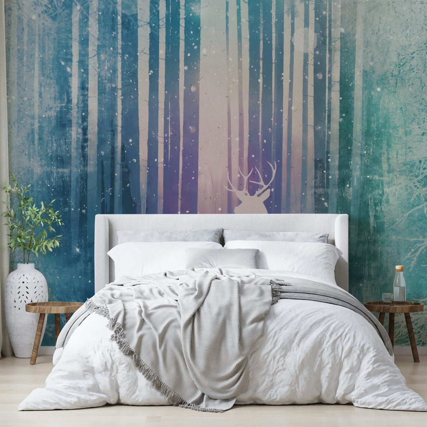 Silent Winter Woods Wall Mural