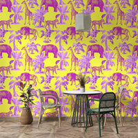 Silva Wallpaper with soft natural green tones

