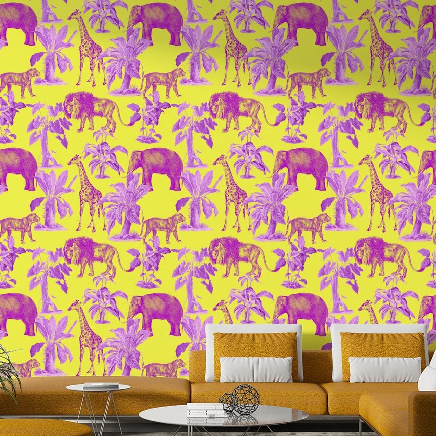 Botanical pattern detail on Silva Wallpaper

