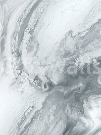 Corner of a hallway brightened by the elegant Silver Swirls wallpaper for walls.