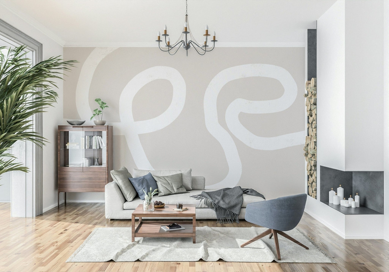 Simple Strokes Wall Mural -2312214