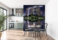 Large scale architecture wallpaper for an office feature wall.