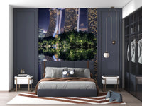 Singapore Reflection wall mural used as a backdrop in a modern flat.