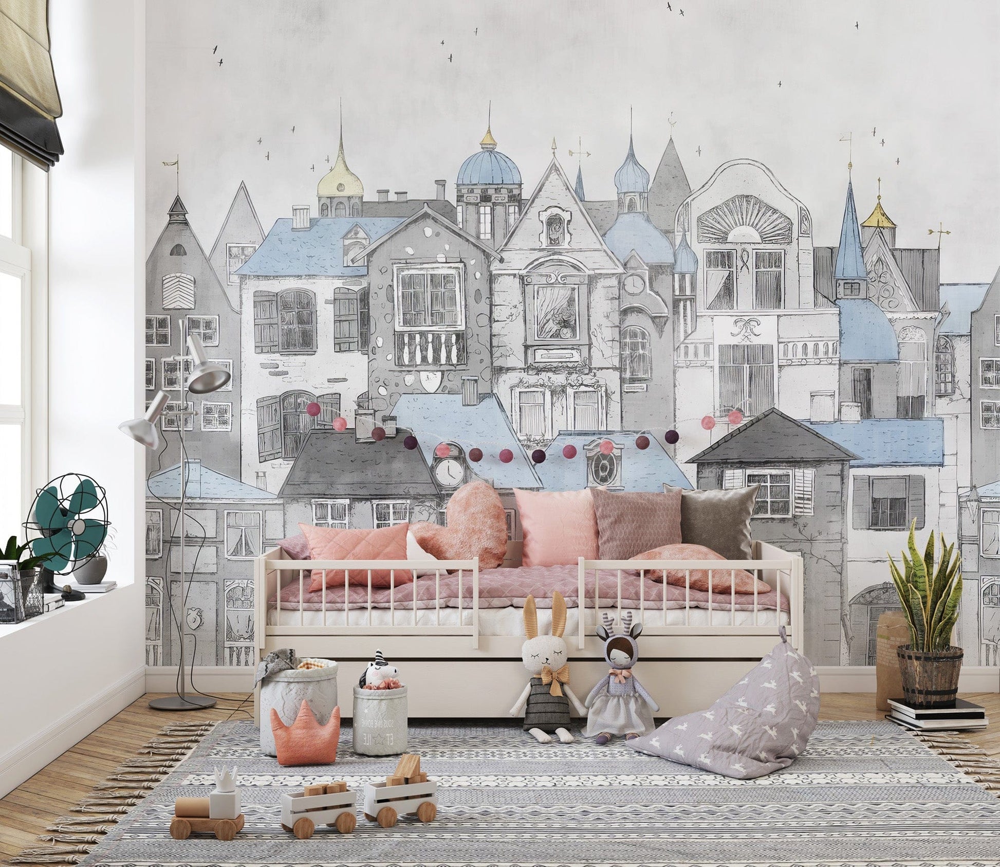 Sketchbook Structures Wall Mural - Giffywalls, C303