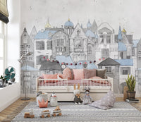 Sketchbook Structures Wall Mural - Giffywalls, C303