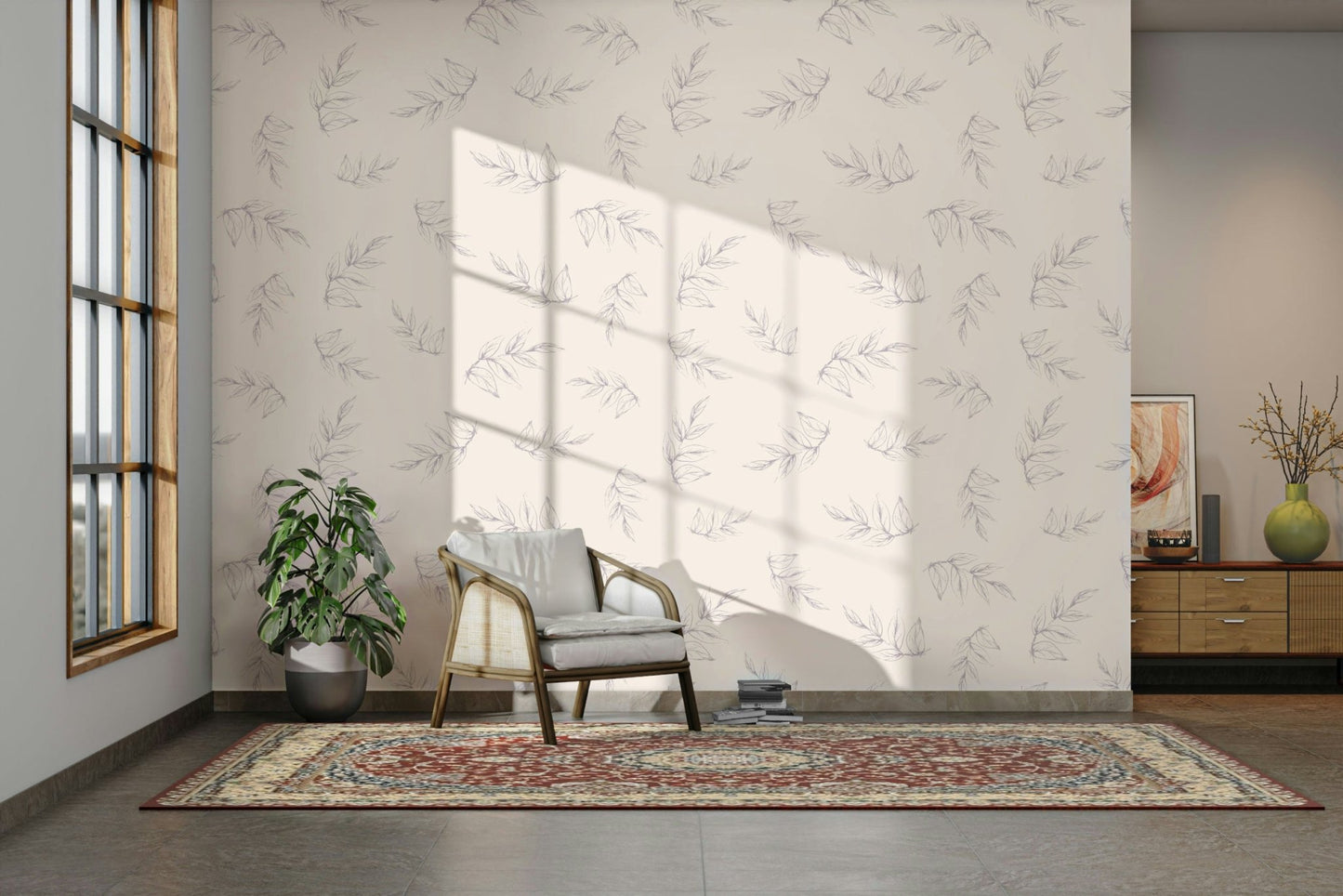 High-quality image of the sketched peony wallpaper

