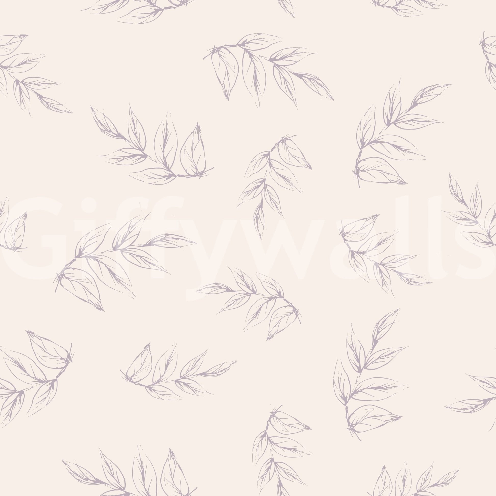 A seamless pattern of sketched peonies on a wall

