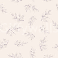 A seamless pattern of sketched peonies on a wall

