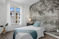 Hand-drawn Sketchy Hills Wall Mural A555
