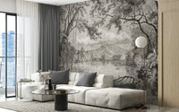 Sketchy Hills Wallpaper Murals - Giffywalls A555