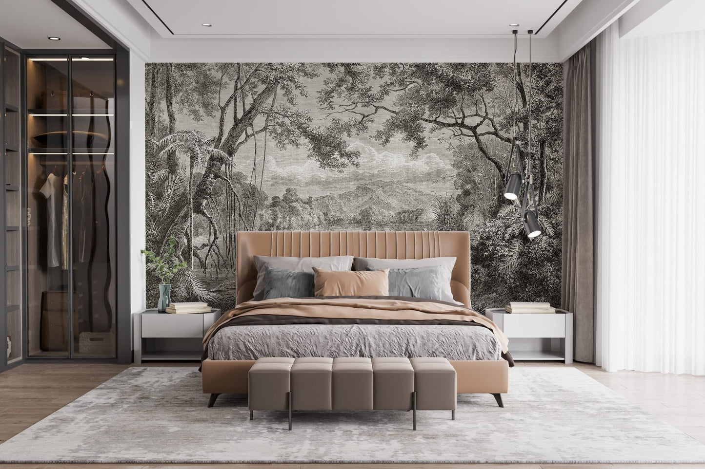 Sketchy Hills Wallpaper Murals - Giffywalls A555