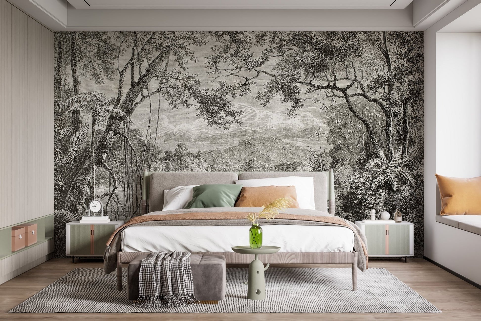 Sketchy Hills Wallpaper Murals - Giffywalls A555