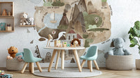 Playful Skull Island wallpaper mural for adventurous kids' rooms.