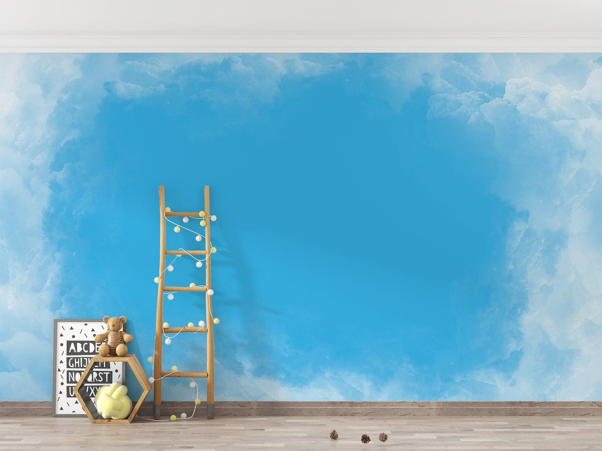 Sky Embrace Abstract Wallpaper Mural - Giffywalls