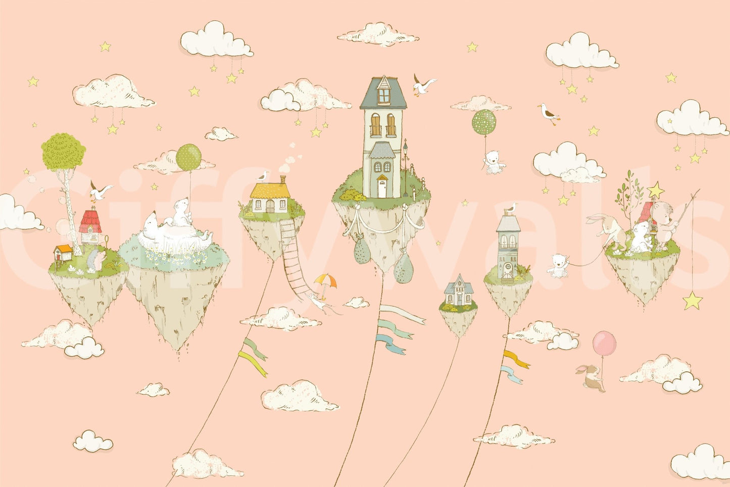 A high-quality abstract print wall mural for walls.