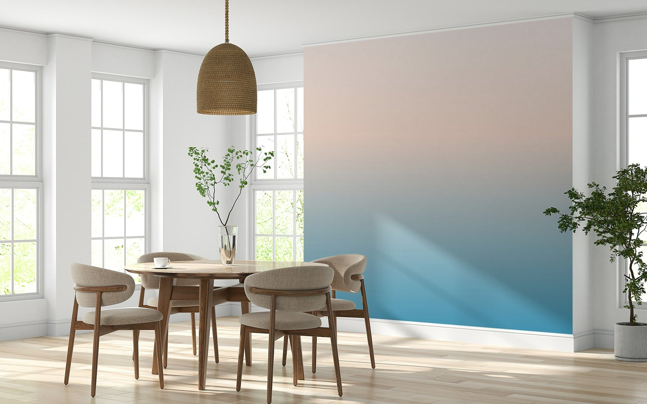 Smooth vertical ombre of Skyline Fade wallpaper design.