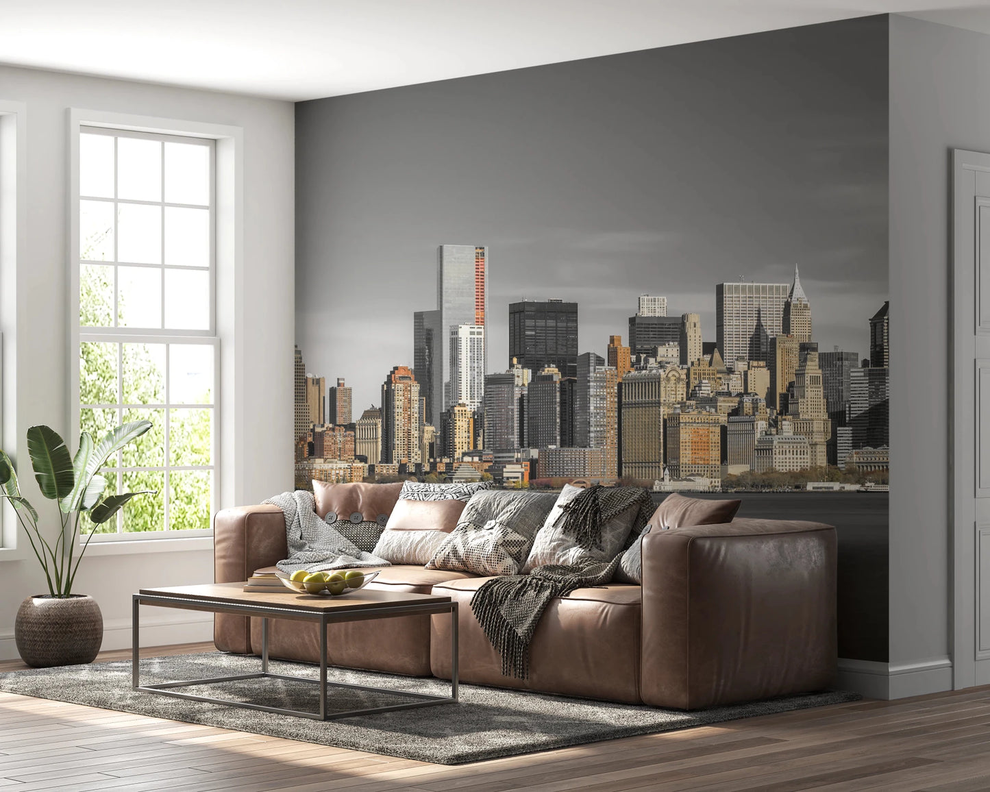 Skyline of New York City Wall Mural cityscape