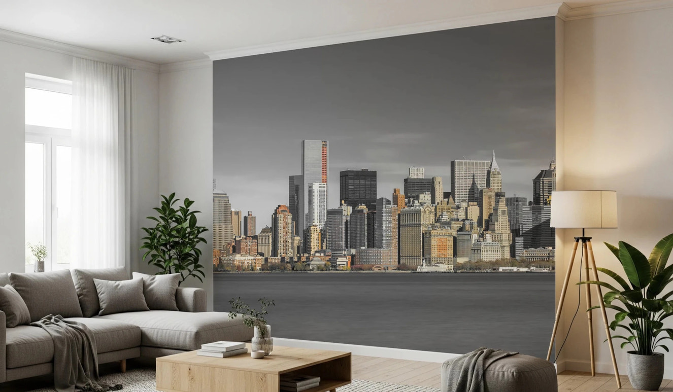 Skyline of New York City Wall Mural city view