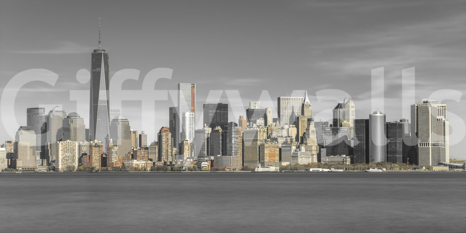 Skyline of New York City Wall Mural scenic view