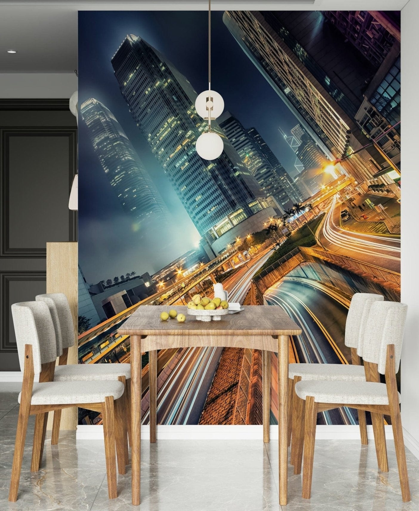 Skyline Velocity Wall Mural with futuristic city skyline GD7363
