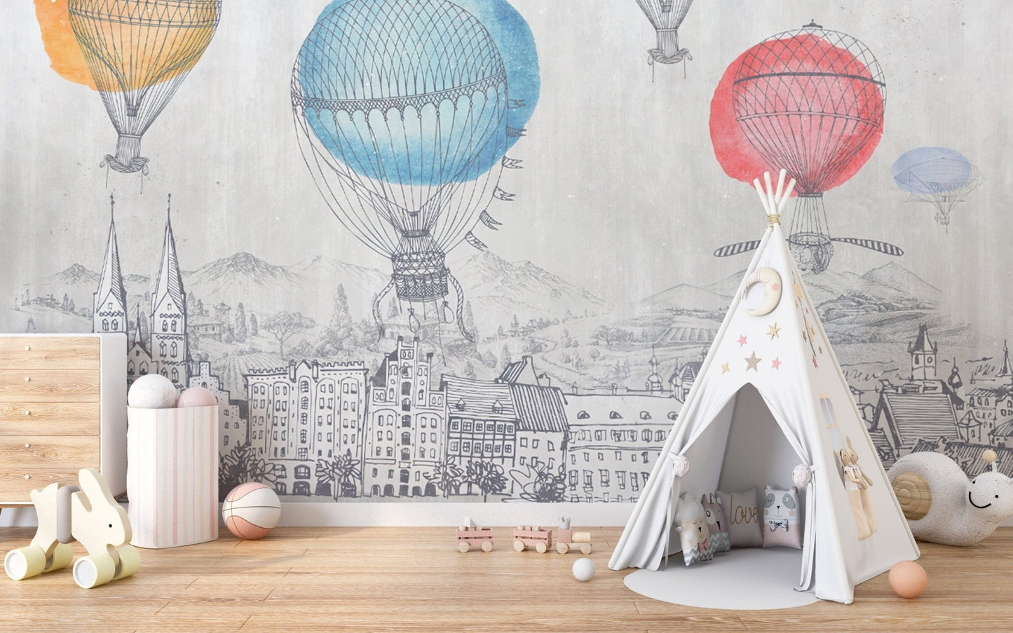 Floating Balloons in the Sky Wall Art
 B504