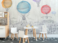 Ascending Aerostat Scenic Wallpaper
 B504