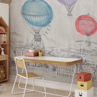 Vibrant Skyscape with Balloons Wallpaper B504
