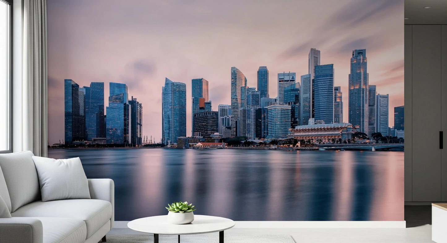 Skyscrapers at Twilight Wall Mural