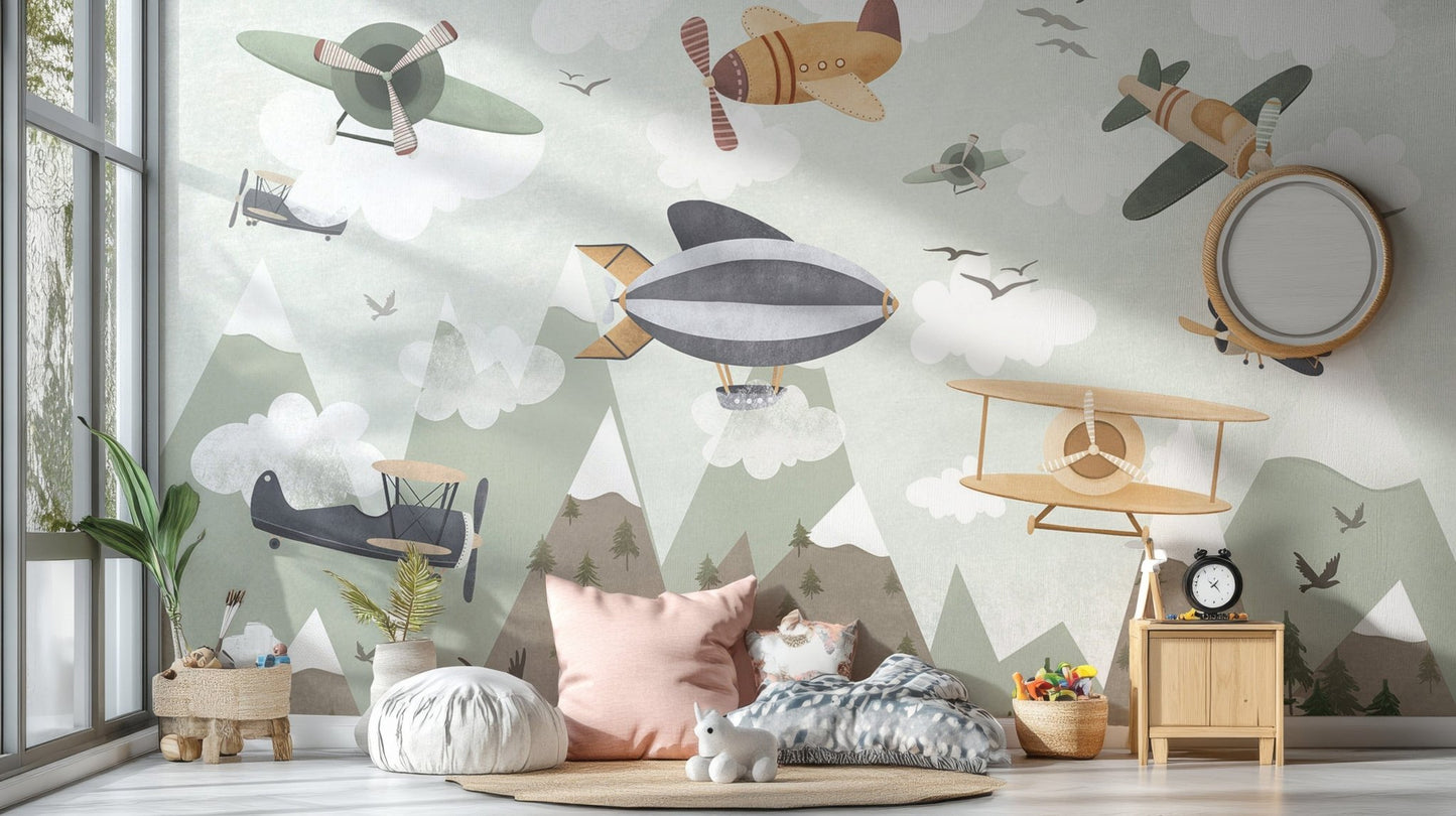Skyward Adventure Wall Mural - Giffywalls, C126