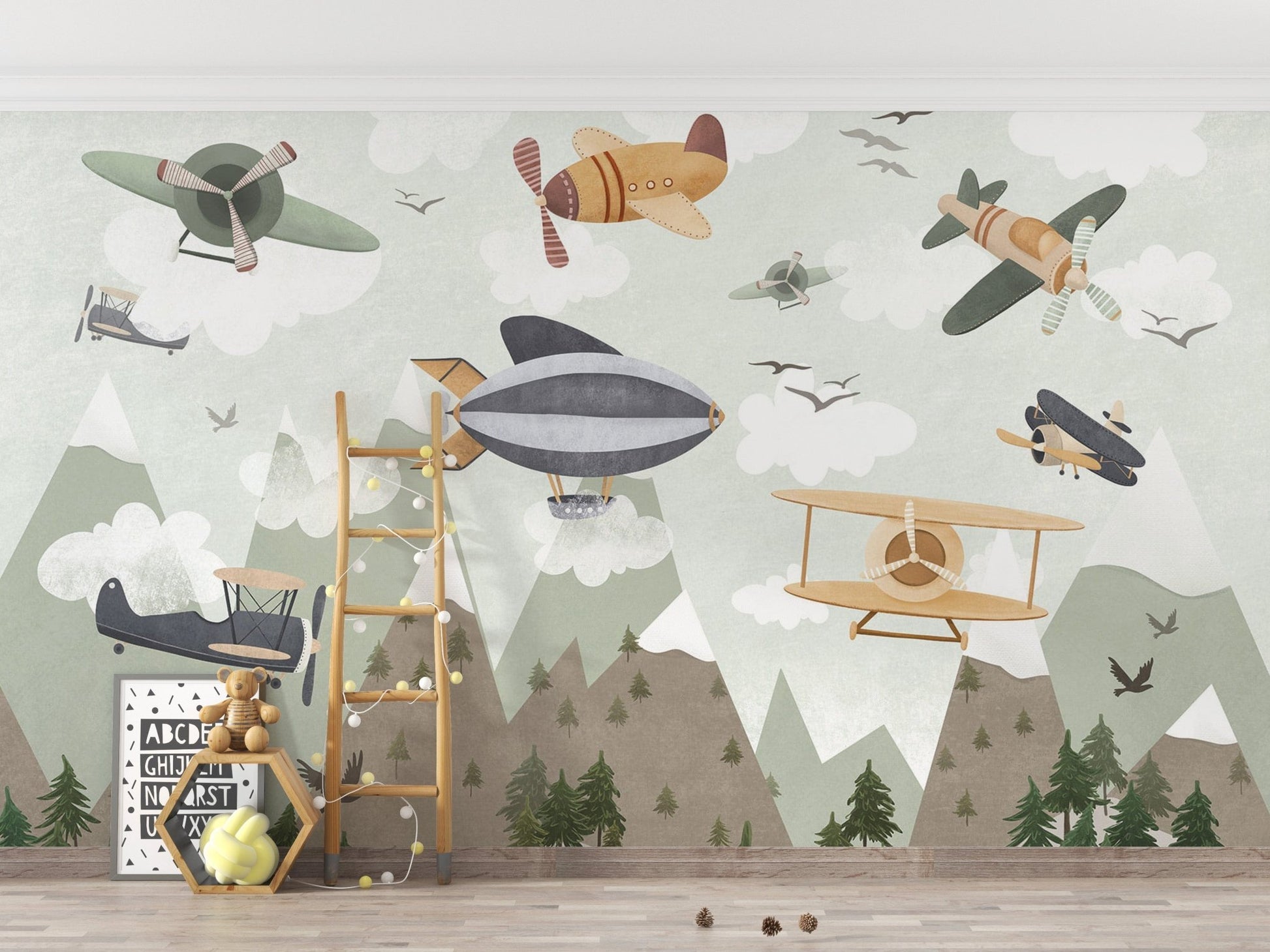 Skyward journey wallpaper with nature, C126