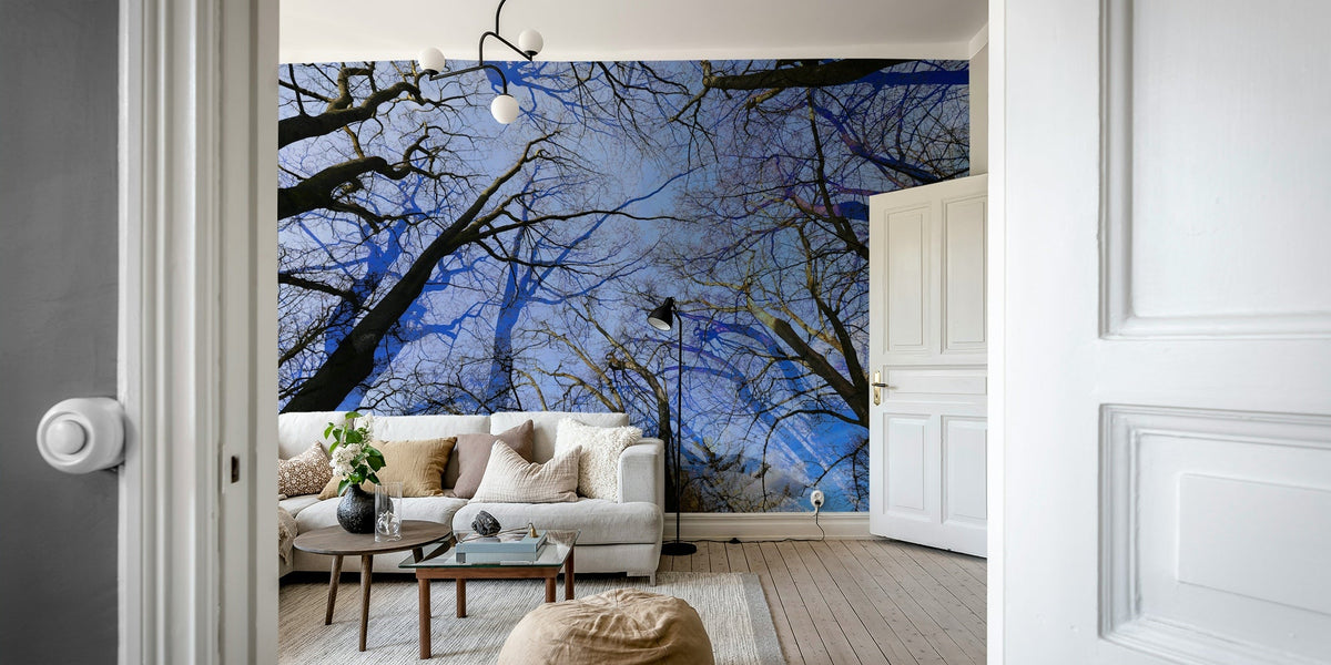 A vibrant and abstract wall mural., GD2687
