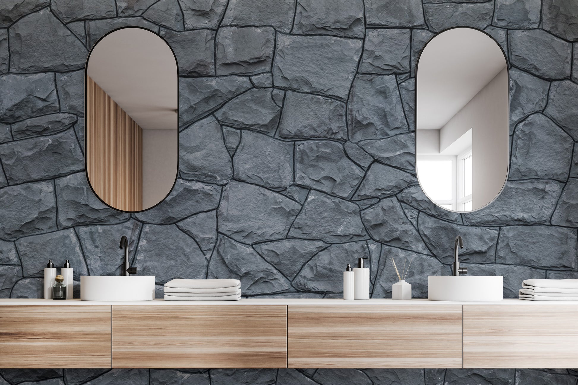 Grey stone texture wallpaper
