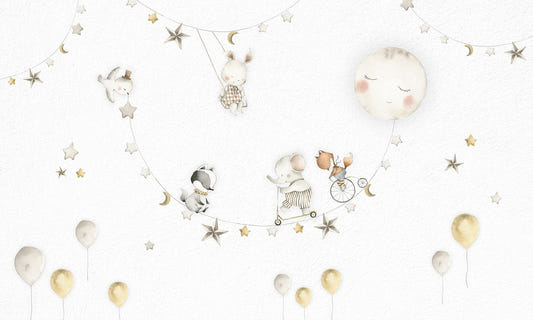 Midnight Moonbeam Moods Wall Murals