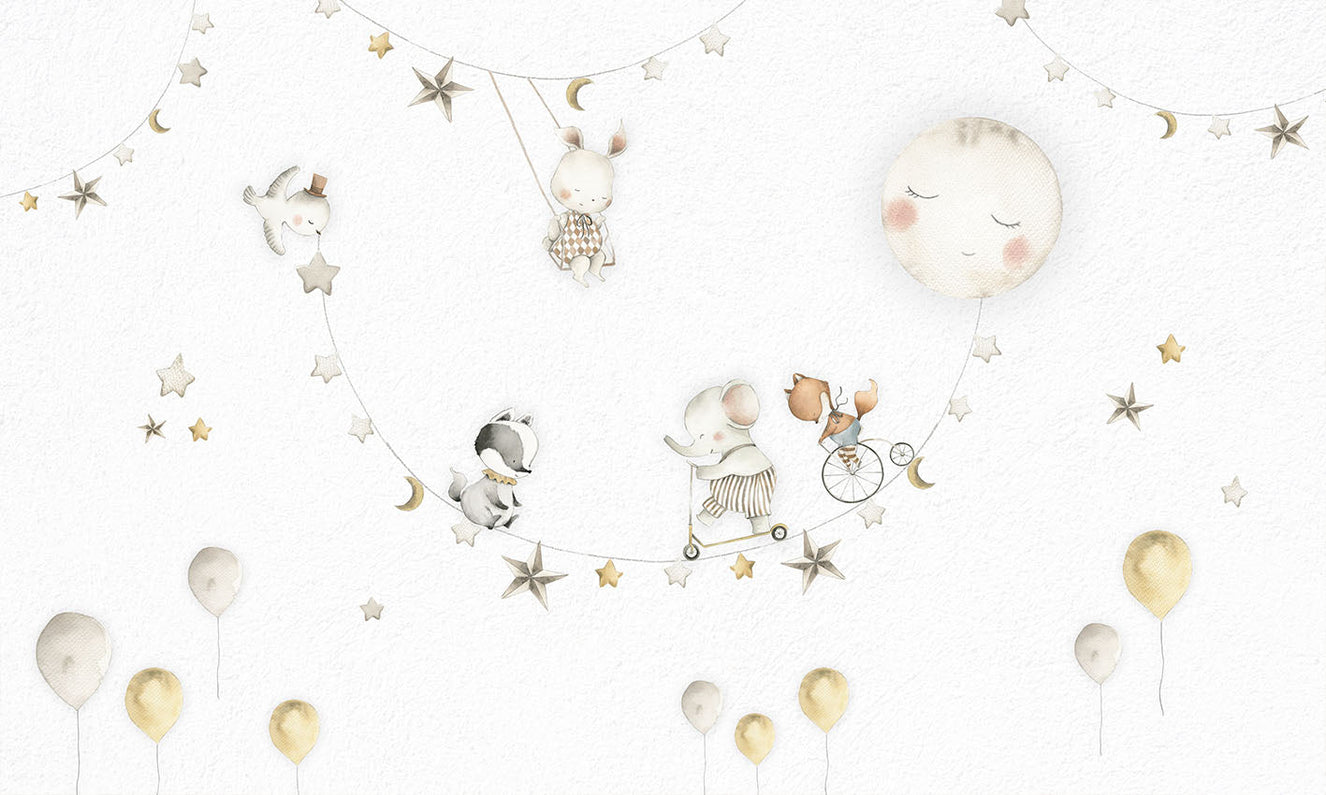 Midnight Moonbeam Moods Wall Murals