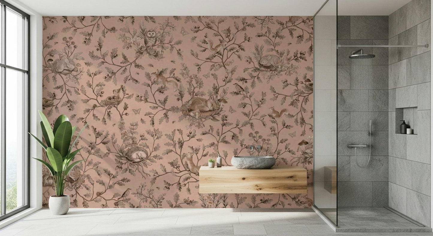 Soft light on the delicate Sleepy Hollow Wall Mural