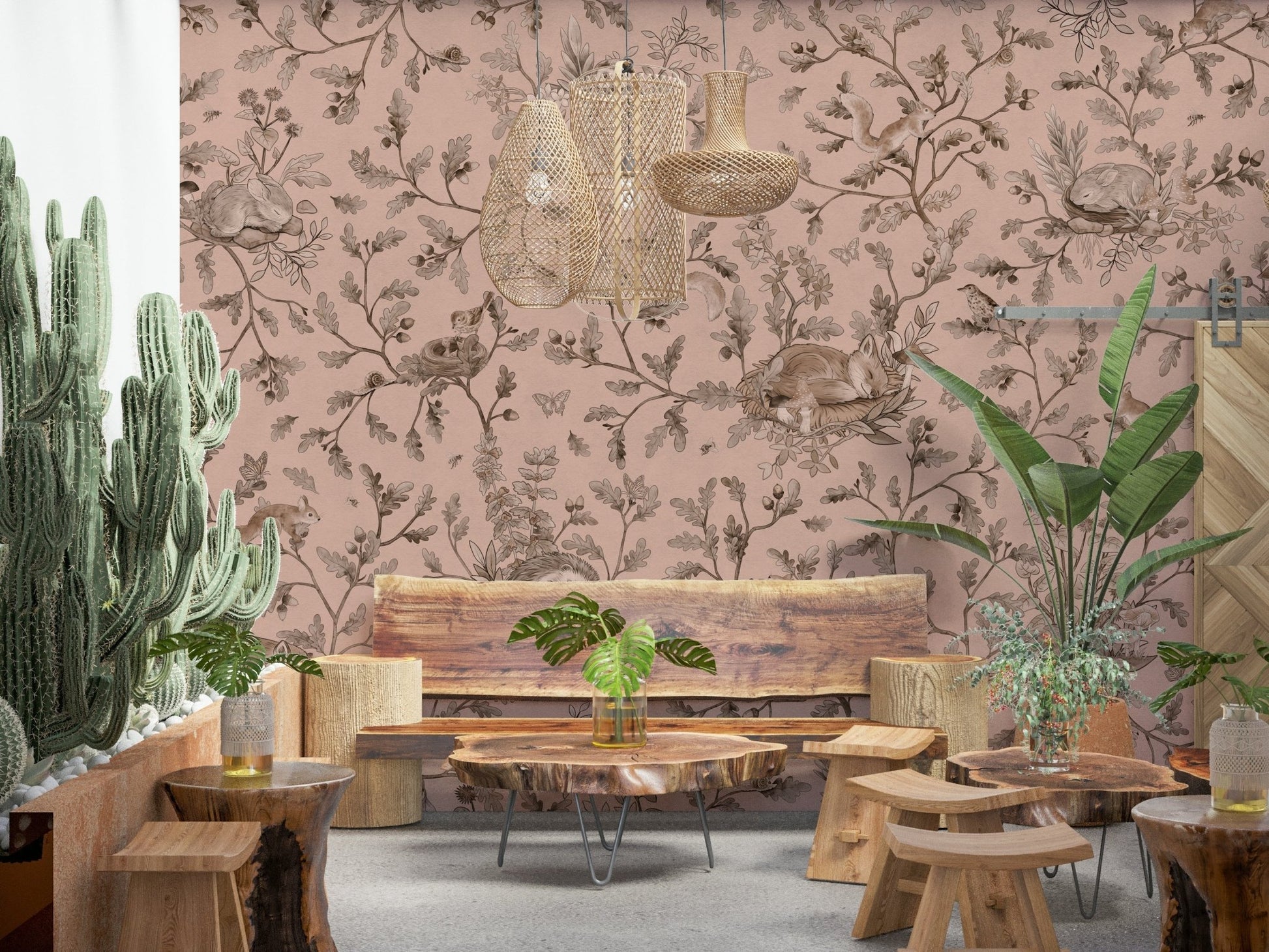 Backdrop showcasing the depth of Sleepy Hollow Wall Mural