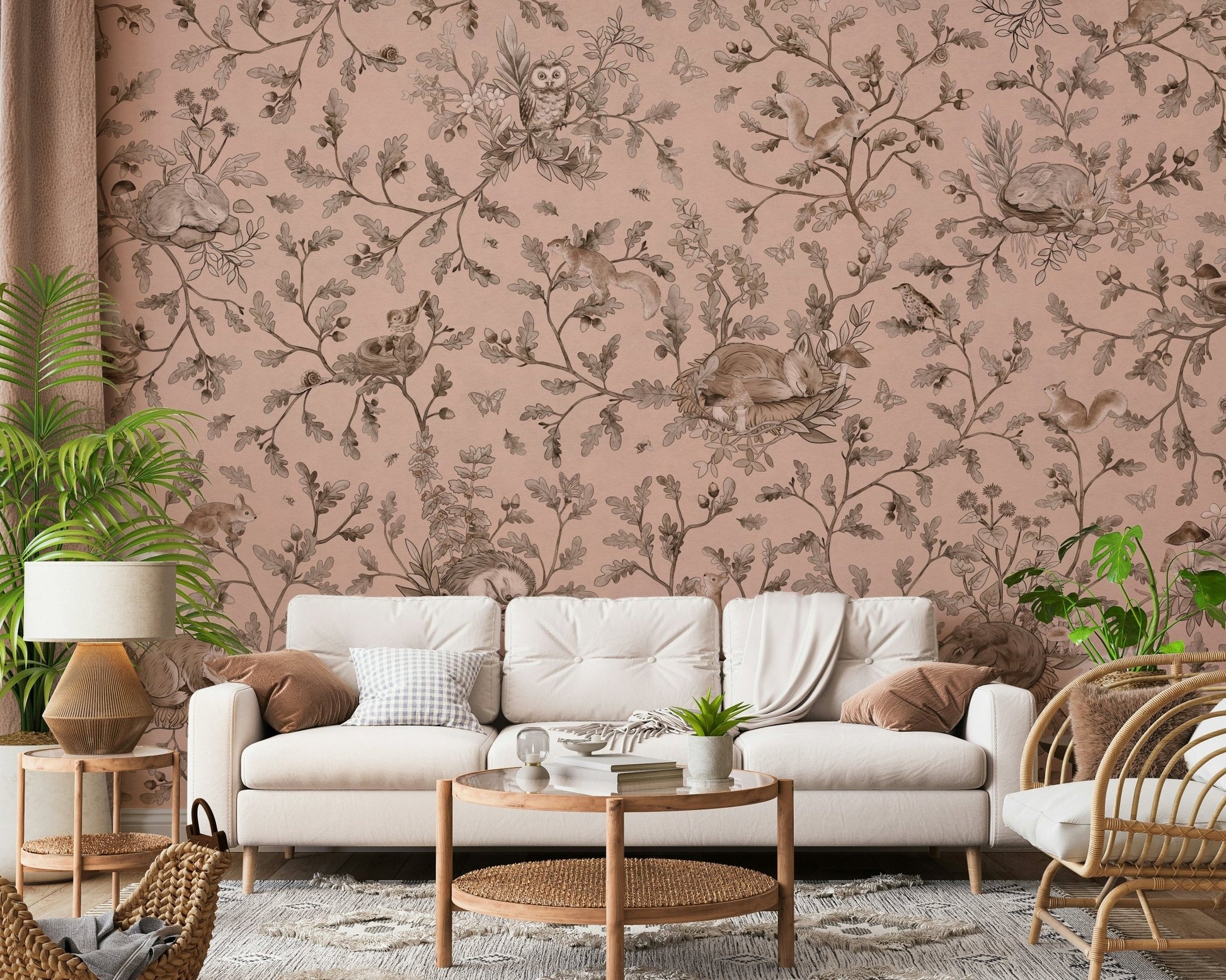 Subtle accent wall using the Sleepy Hollow Wall Mural