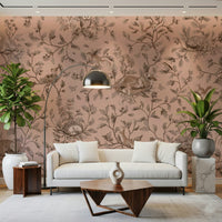 Design showing misty trees in the Sleepy Hollow Wall Mural