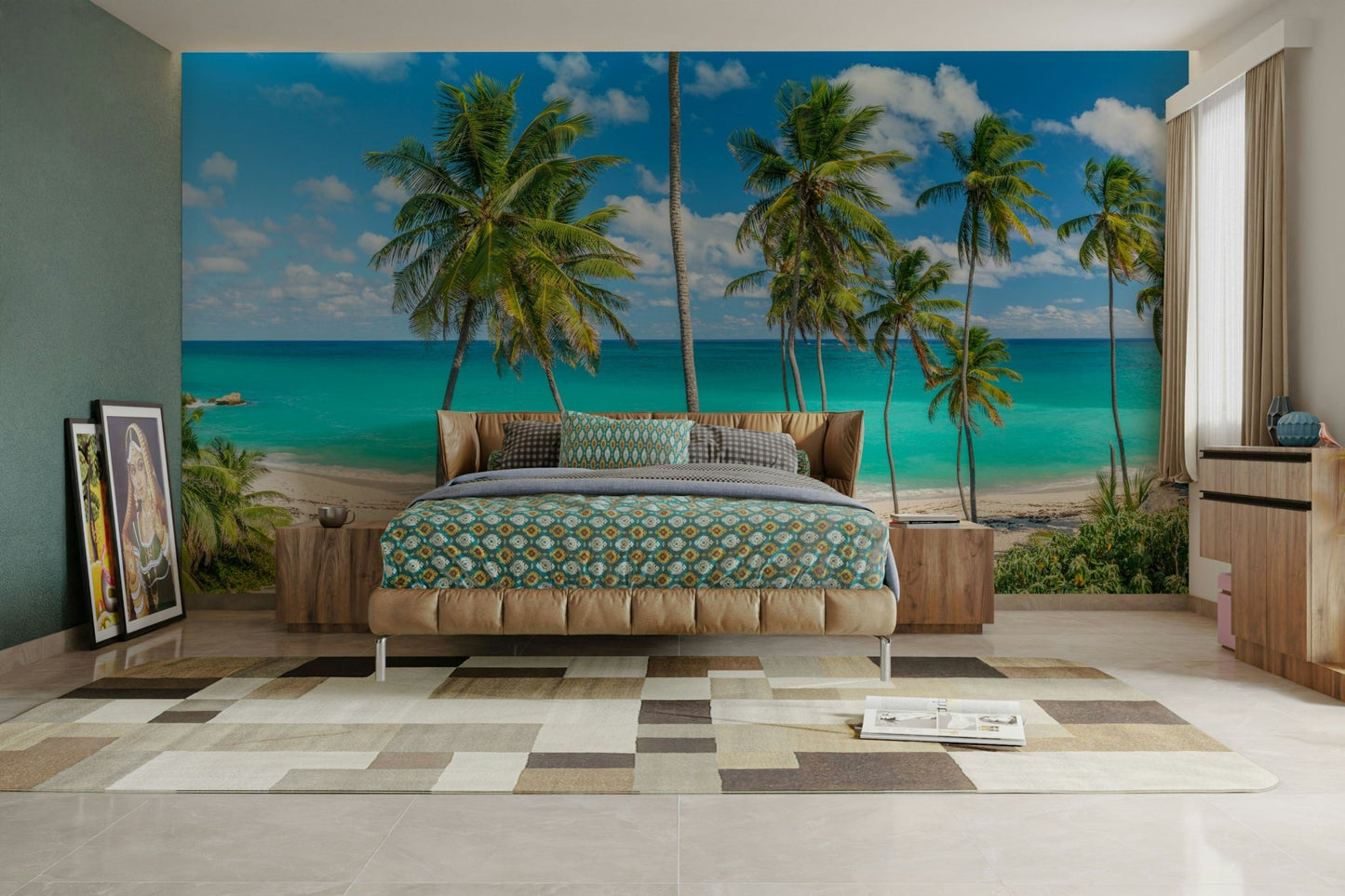 Exotic beach paradise wallpaper
