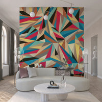 An artistic minimalist form mural for home decor., GD5352