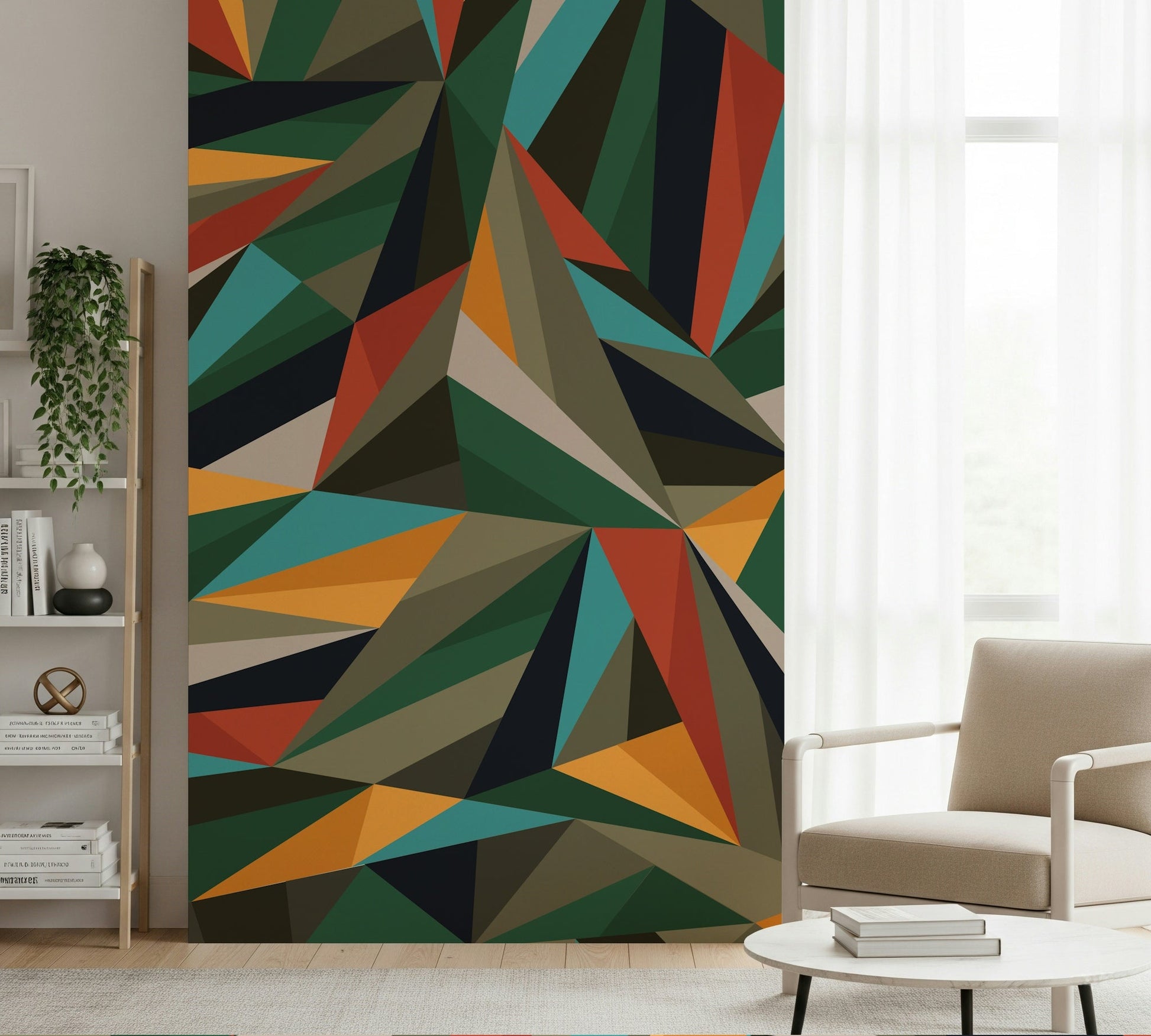 A classic abstract design wallpaper for walls.