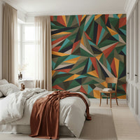 A serene shattered pattern wall mural for your decor.