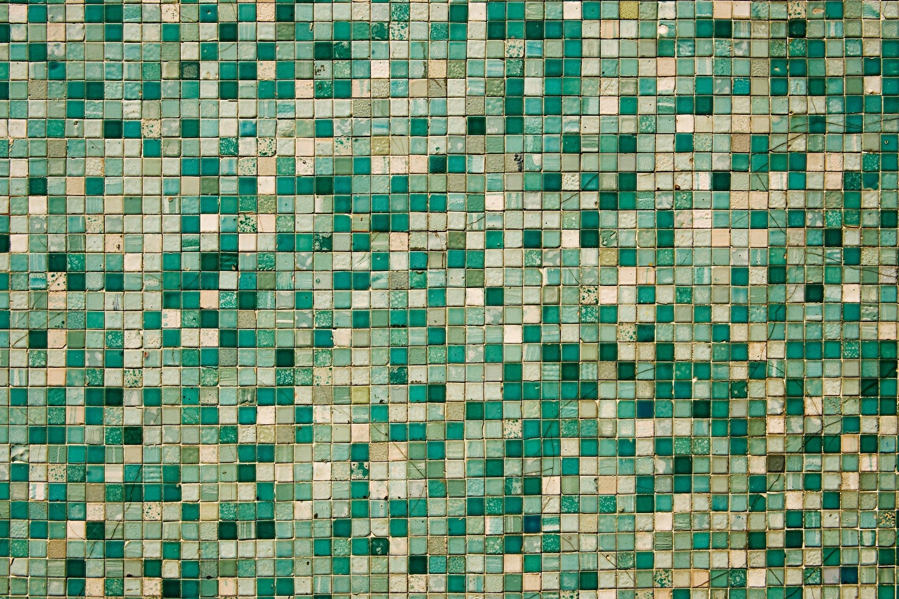 Faux Mosaic Wall Mural