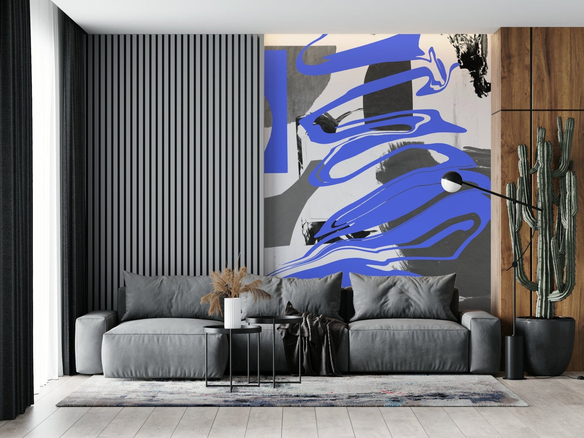 Close-up texture of the swirling smoke abstract mirrors wallpaper.