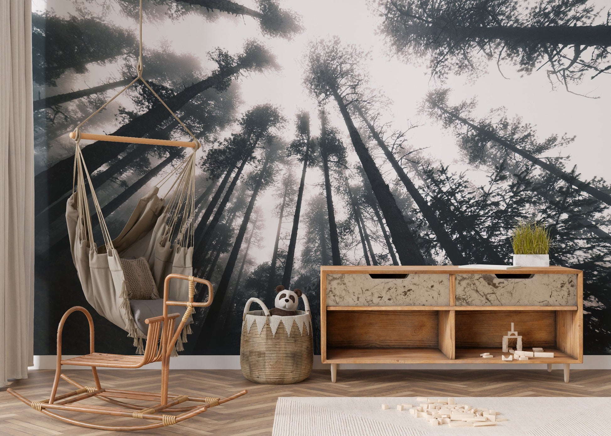 Smokey forest wallpaper for Halloween
