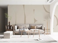 Smooth Flow mural showing gentle curves and soft tones
