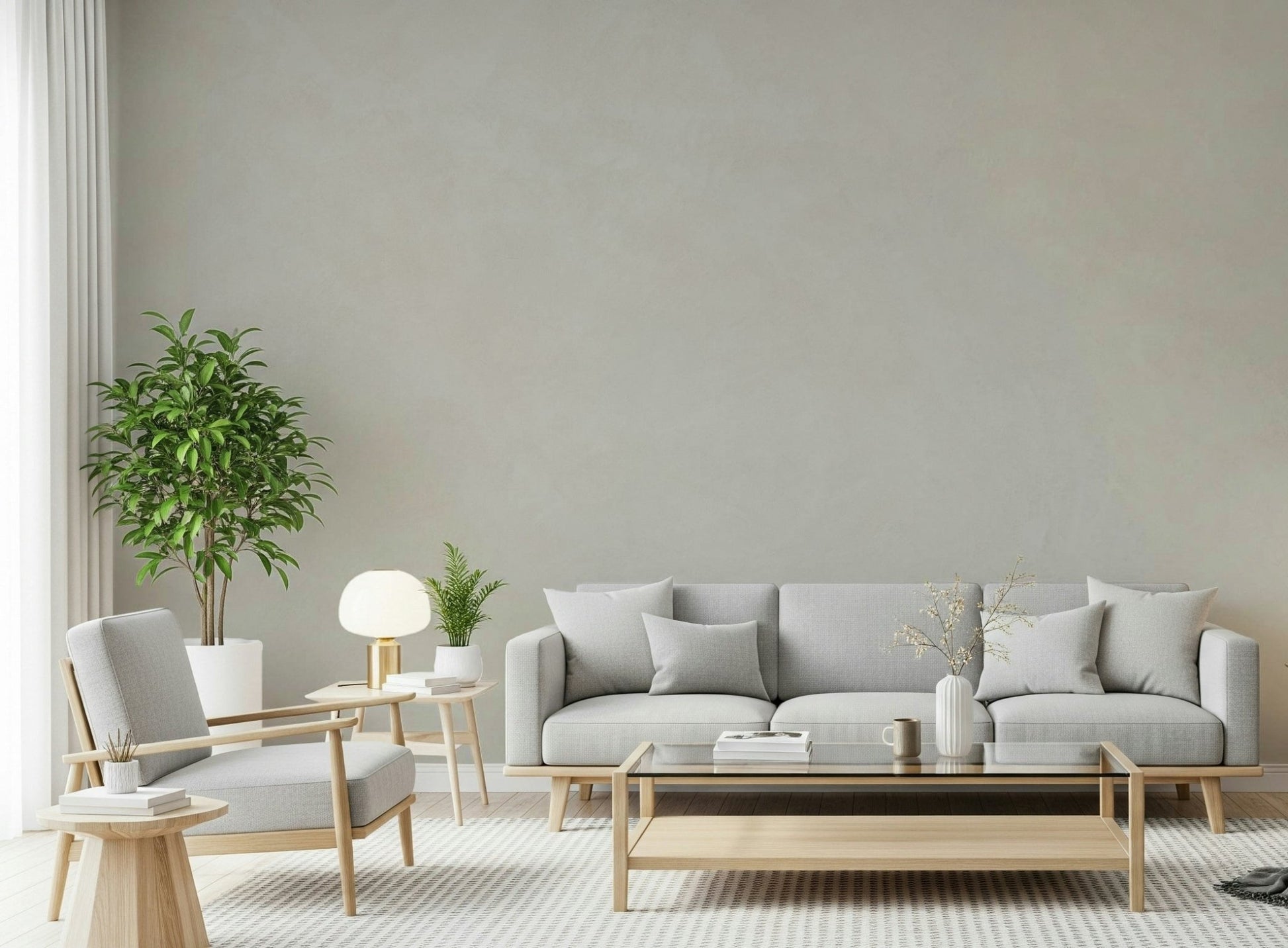 Photorealistic smooth stone pattern of the texture wallpaper for walls in soft light.