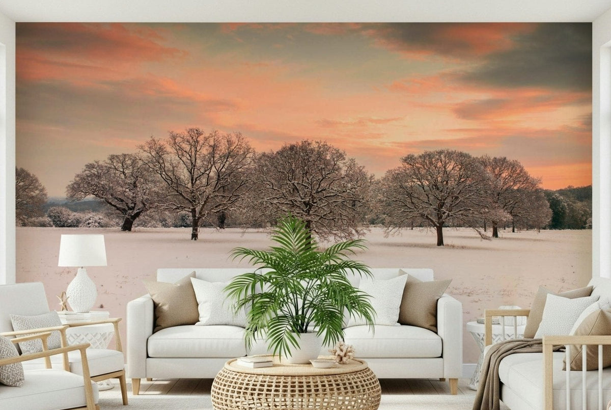 Snow Covered Field spectacular vistas modern living space addition, GD7104